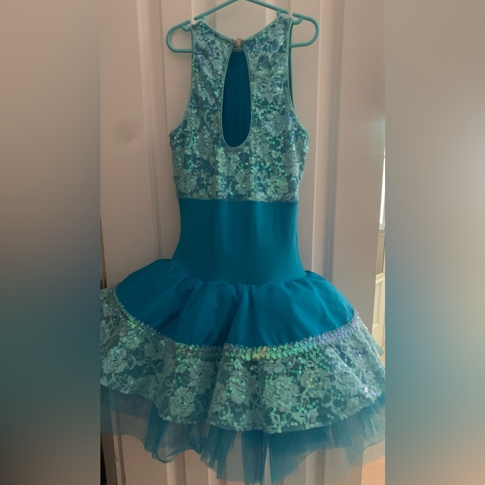 Sparkling Blue Sequin Kids Costume